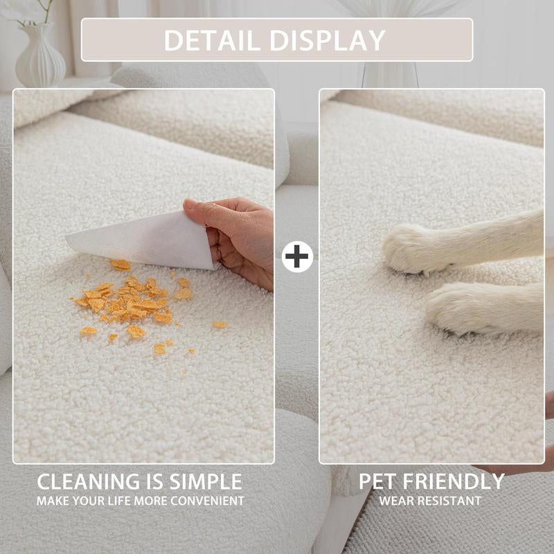 Upgraded All-Season Elastic Sofa Cushion Cover, a Simple and Modern Non-Slip Sofa Slipcover, Suitable for L-Shaped Sofas and 1, 2, 3, 4-Seater Sofas as a Living Room Sofa Protector