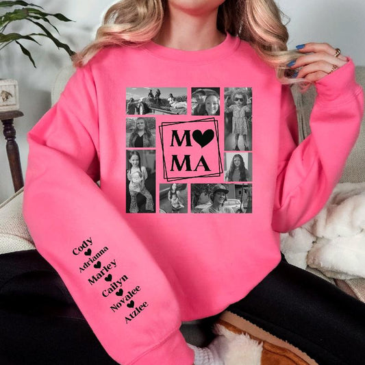 Mama Photo Collage Custom Sweatshirt