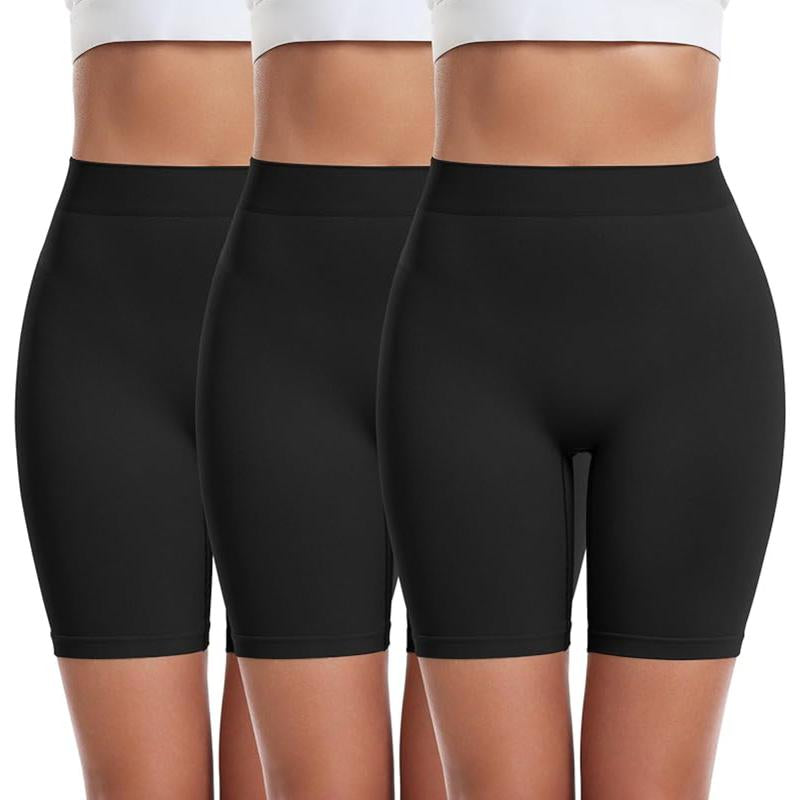 3 Pack Slip Shorts for Women under Dress Comfortable Smooth Boyshorts Panties Biker Shorts
