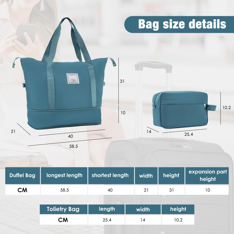 Softside Expandable 3-Piece Luggage Set with Luggage Bag, Upright Rotating Soft Shell, Lightweight Travel Luggage Set, Soft Edge Design, No Hard Edges, Can Be Flattened, Saving Storage Space Durable Luggagesets