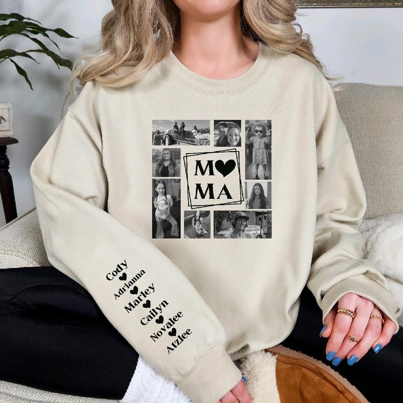 Mama Photo Collage Custom Sweatshirt