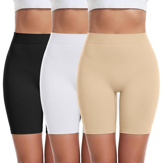 3 Pack Slip Shorts for Women under Dress Comfortable Smooth Boyshorts Panties Biker Shorts