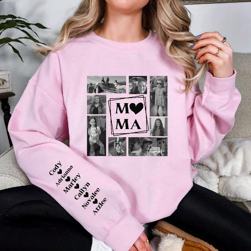 Mama Photo Collage Custom Sweatshirt