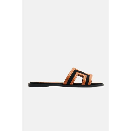 Endless Fun Flat Sandals - Black