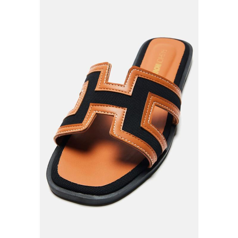 Endless Fun Flat Sandals - Black