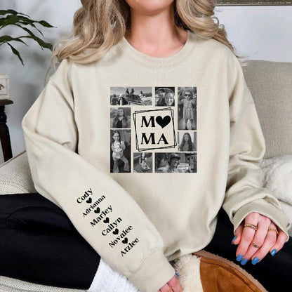 Mama Photo Collage Custom Sweatshirt