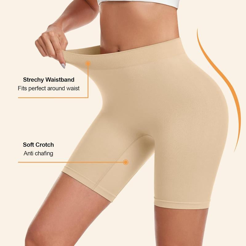 3 Pack Slip Shorts for Women under Dress Comfortable Smooth Boyshorts Panties Biker Shorts