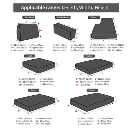 Upgraded All-Season Elastic Sofa Cushion Cover, a Simple and Modern Non-Slip Sofa Slipcover, Suitable for L-Shaped Sofas and 1, 2, 3, 4-Seater Sofas as a Living Room Sofa Protector